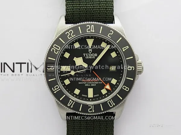 Pelagos M2542G247NU-0002 Ti M+F 1:1 V4 Best Edition Black dial Black Ceramic Bezel on Nylon Strap Miyota A2836