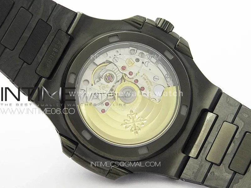 Nautilus 5711 DIW Carbon DIWF 1:1 Best Edition Black Textured Dial on Carbon/PVD Bracelet 324CS