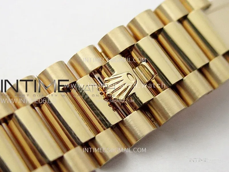 Day Date 228235 40mm 904L RG 1:1 ONE Factory Best Edition Brown Dial Sticks Markers on RG President Bracelet SA3255