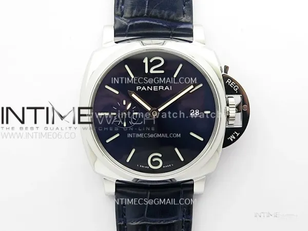PAM1274 X SS VSF 1:1 Best Edition Blue Dial on Blue Leather Strap Asian P900