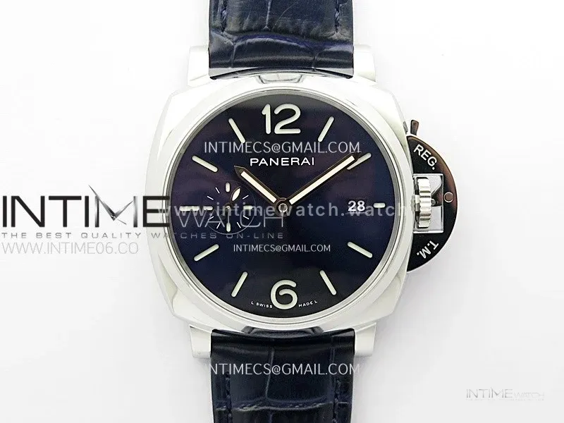 PAM1274 X SS VSF 1:1 Best Edition Blue Dial on Blue Leather Strap Asian P900