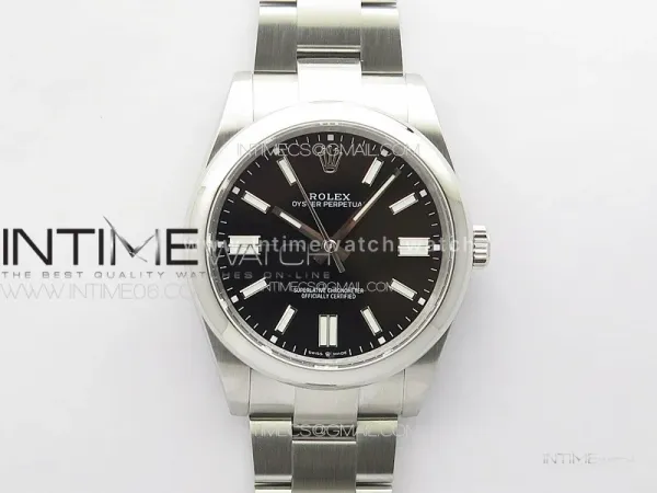 Oyster Perpetual 41mm 124300 904L Steel GMF 1:1 Best Edition Black Dial on SS Bracelet VR3230 V2
