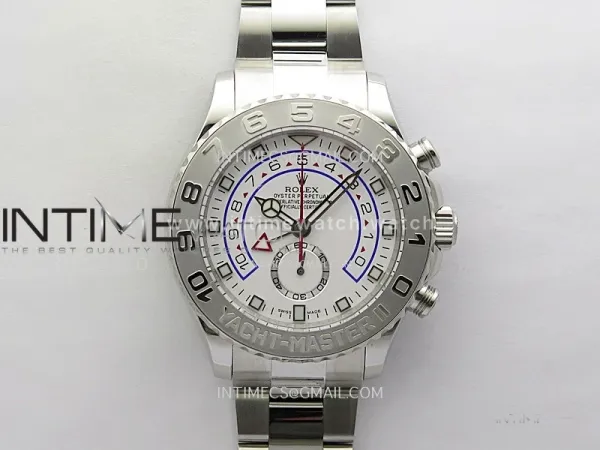 YachtMaster II 116689 SS KF 1:1 Best Edition White Dial On SS Bracelet A7750