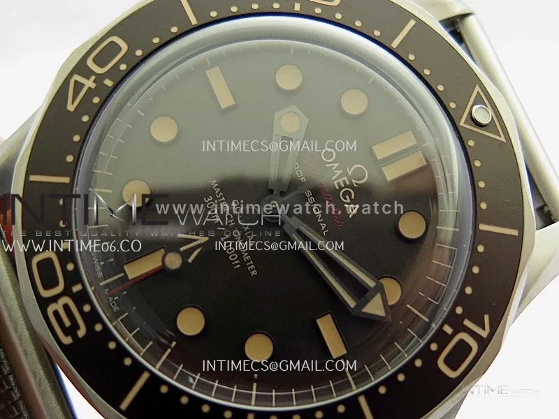 Seamaster 300 "No Time to Die" Titanium ORF 1:1 Best Edition On Titanium Mesh Bracelet SA8806 Super Clone (Free Nato)