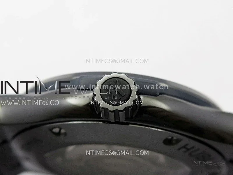 Classic Fusion 42mm Ceramic JJZF 1:1 Best Edition Blue Dial On Blue Gummy Strap