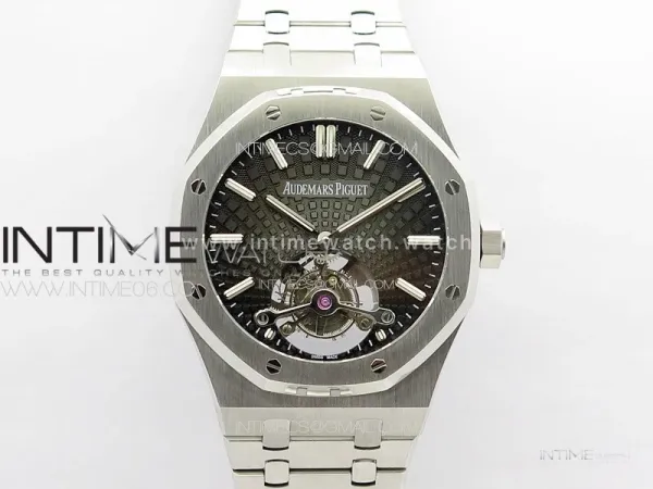 Royal Oak 41mm Tourbillon SS BBS Best Edition Black Dial on SS Bracelet