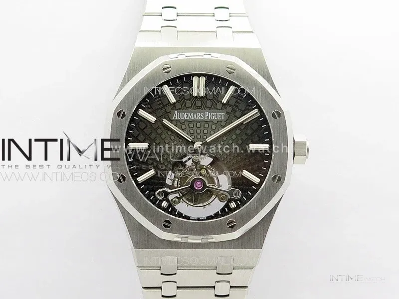 Royal Oak 41mm Tourbillon SS BBS Best Edition Black Dial on SS Bracelet