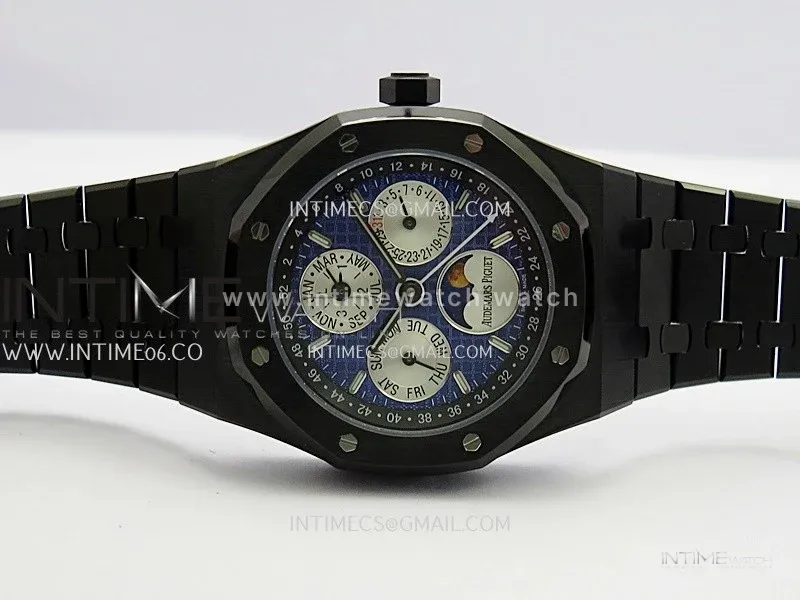 Royal Oak 41mm Perpetual Calendar 26579CE PVD BBS Best Edition Blue Dial On PVD Bracelet A5134