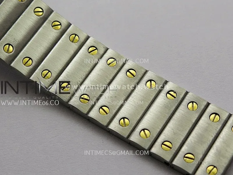Santos de Cartier 27mm SS/YG 8848F 1:1 Best Edition Silver Dial On SS/YG SmartLinks Bracelet Ronda Quartz