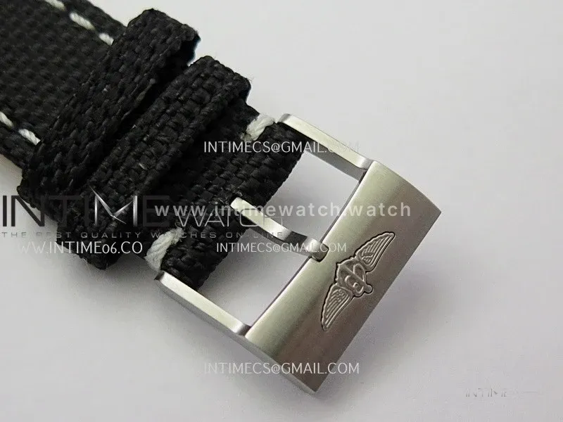 Avenger Automatic 43mm SS TF 1:1 Best Edition Yellow Dial Stick Marker on Black Nylon Strap A2824