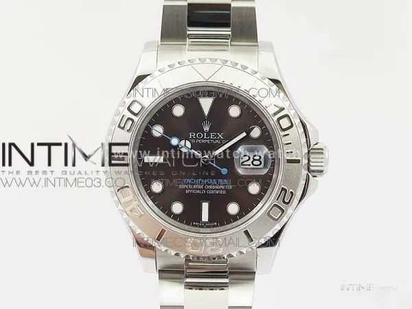 Yacht-Master 116622 904L SS GMF 1:1 Best Edition Baselworld Gray Dial on 904L SS Bracelet A2836