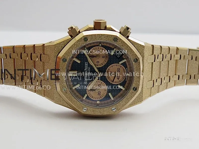 Royal Oak Chrono 26240 Frosted RG Gain Weight V2 DDF 1:1 RG Dial Black Subdial RG Bracelet Super Clone DD4401 (SW Dial)