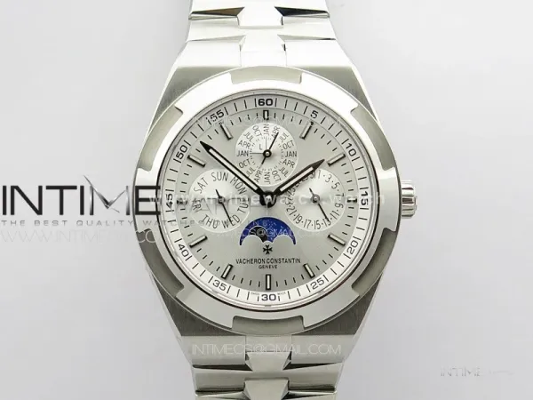 Overseas Perpetual Calendar SS 8F Best Edition Silver Dial on SS Bracelet A1120