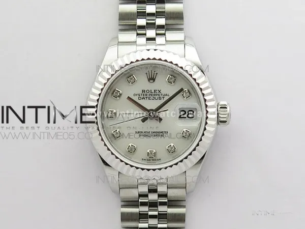 Datejust 28mm 279174 SS BP Best Edition White MOP Crystal Markers Dial on SS Jubilee Bracelet ETA2671