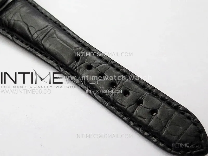 Hommage SS YSF Sliver Dial On Black Croco Leather Strap Double Tourbillon
