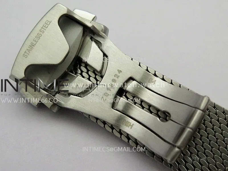 Seamaster 300M Diver 42mm SS ORF Best Edition Gray Dial On SS Mesh Bracelet Super Clone 8806 (Free Rubber Strap)