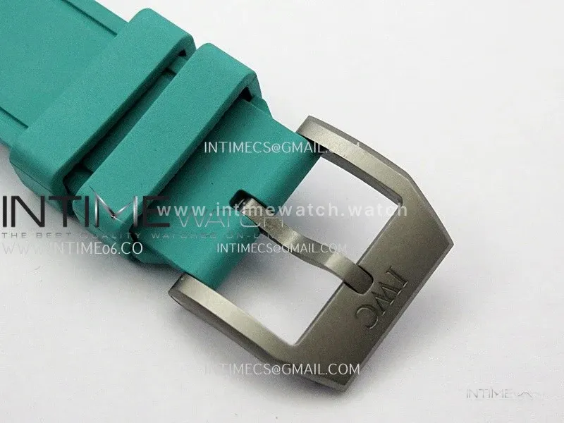 Mark XX IW328210 Mercedes-AMG Petronas F1 Team Ti M+F 1:1 Best Edition Black Dial on Green Rubber Strap MIYOTA 9015