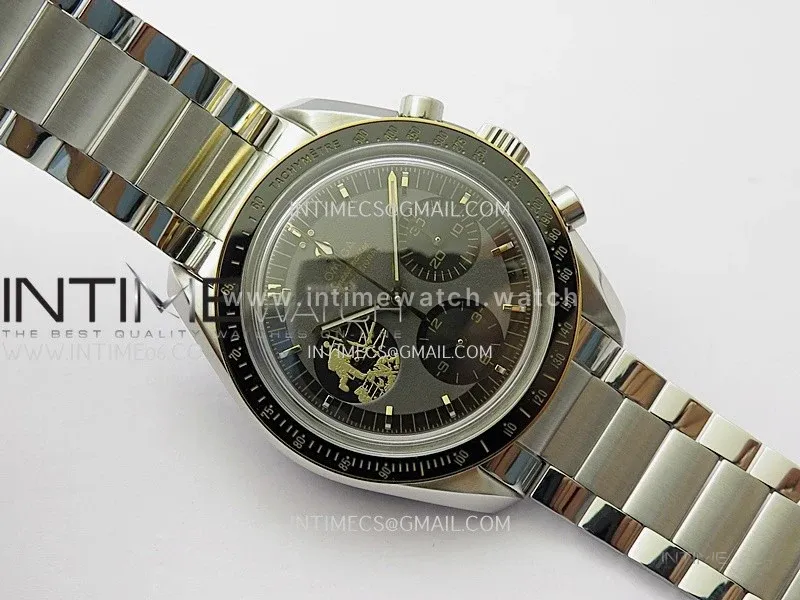 Speedmaster Professional 50th Anniversary SS/YG N1F Best Edition Gray Dial On SS Bracelet Asian 3861