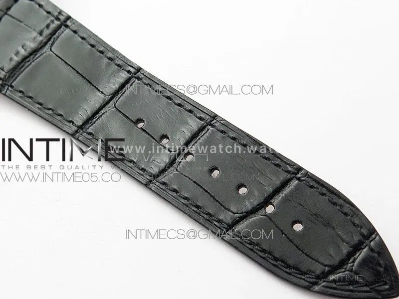 Master Square SS Ladies ZF 1:1 Best Edition White Roman Dial on Black Leather Strap Ronda Quartz