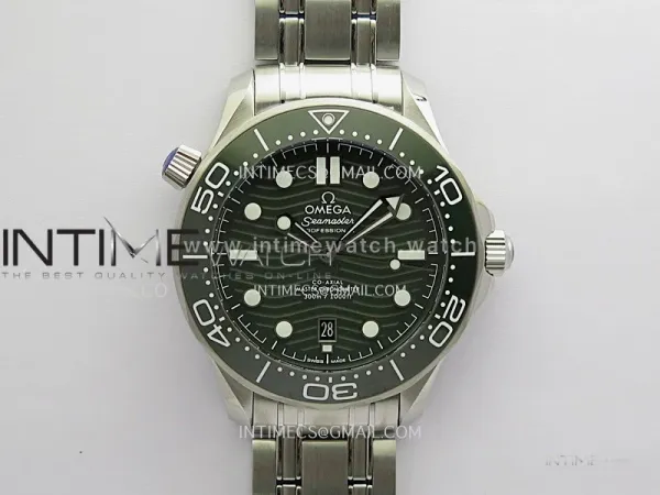 Seamaster Diver 300M Green Ceramic Bezel (Free Sprung) ORF 1:1 Green Dial On SS Bracelet Asian Super Clone 8800