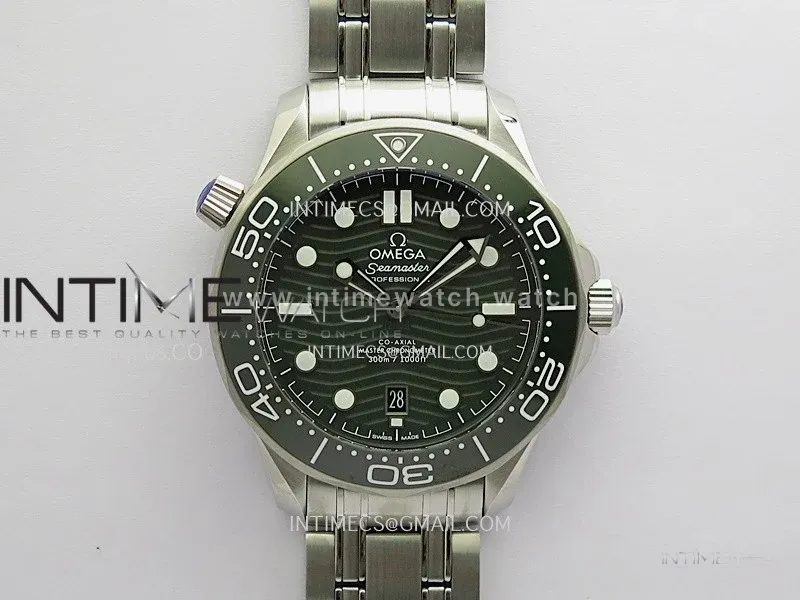 Seamaster Diver 300M Green Ceramic Bezel (Free Sprung) ORF 1:1 Green Dial On SS Bracelet Asian Super Clone 8800