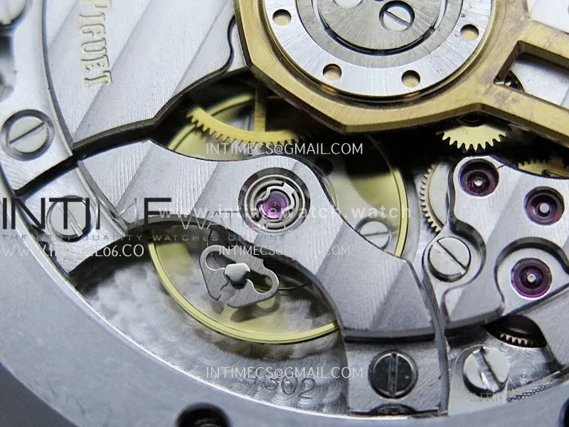 Royal Oak 41mm 15510 SS DDF 1:1 Best Edition Gray Dial On Black Rubber Strap Super Clone DD4302