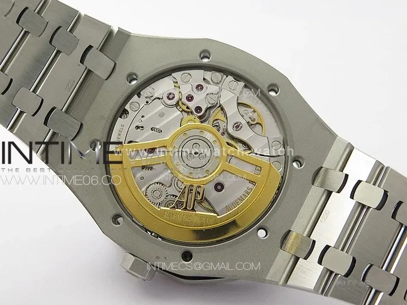 Royal Oak 41mm 15500 SS ZF 1:1 Best Edition White Textured Dial on SS Bracelet A4302 Super Clone V3