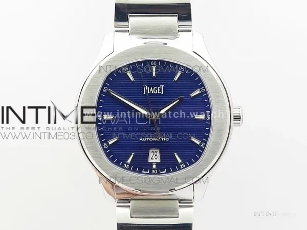 Piaget Polo S 42mm SS MKF 1:1 Best Edition Blue Textured Dial on SS Bracelet A1110P