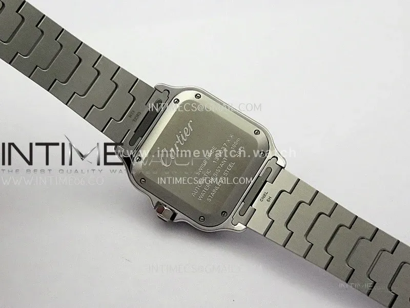 Santos de Cartier 35mm SS BVF 1:1 Best Edition Brown Dial on SS SmartLinks Bracelet 9015