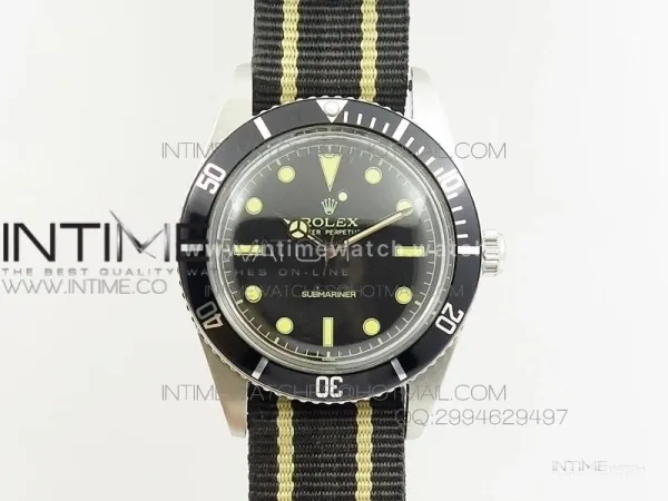 Vintage 1680 Submariner No Date SS On Nylon Strap A2836