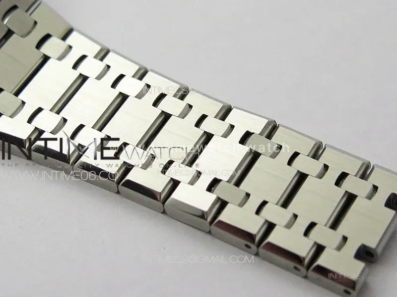 Royal Oak 41mm 15500 SS ZF 1:1 Best Edition Gray Textured Dial on SS Bracelet A4302 Super Clone V3