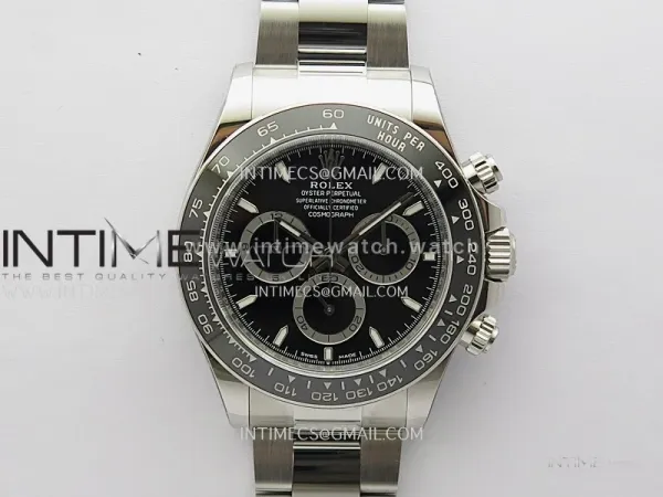 Daytona 126500 904L Steel WF 1:1 Best Edition Black Dial On SS Bracelet SH4131