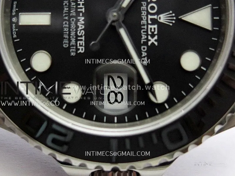 Yacht-Master 226627 Titanium 1:1 QF Black Dial On Titanium Bracelet SH3235 (Free Sprung)