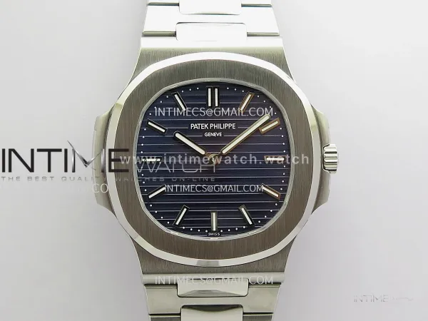 Nautilus 5810G-001 SS PPF 1:1 Best Edition Blue Textured Dial On SS Bracelet Super Clone PPF 240