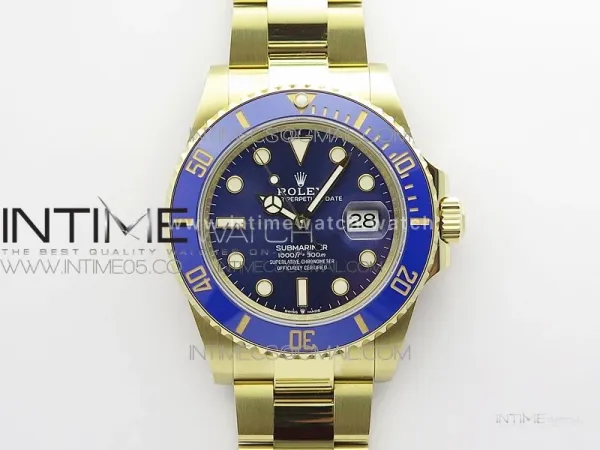 Submariner 41mm 126618 LB YG BP Best Edition Blue Dial on YG Bracelet SH3235