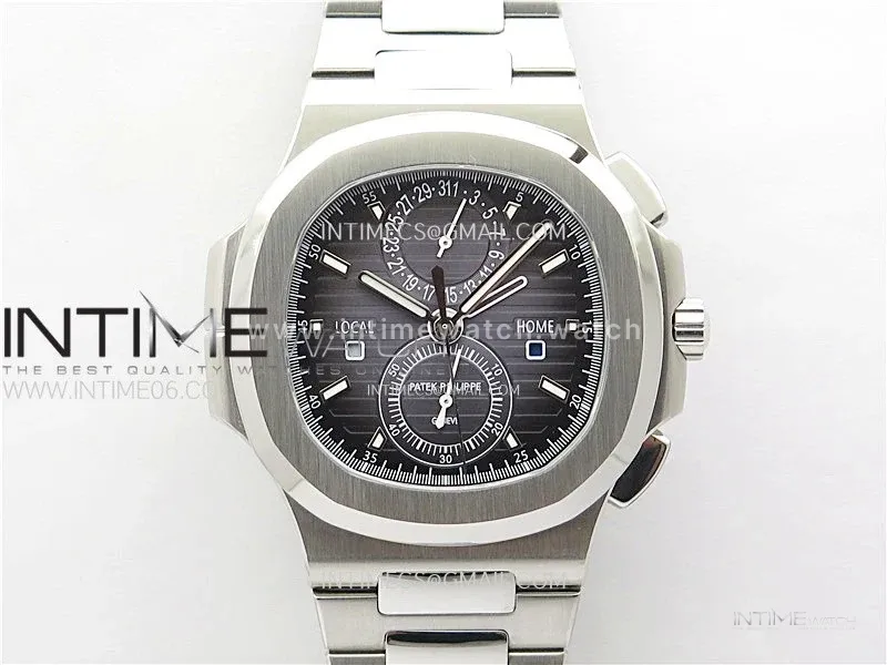 Nautilus 5990 SS SPPF 1:1 Best Edition Gray Dial on SS Bracelet Super Clone A28-520