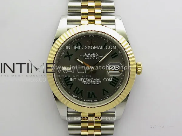 DateJust 126333 904L Gain Weight SS/YG VSF 1:1 Gray Dial Roman Marker On Jubilee Bracelet DD3235 (Free Sprung Look)
