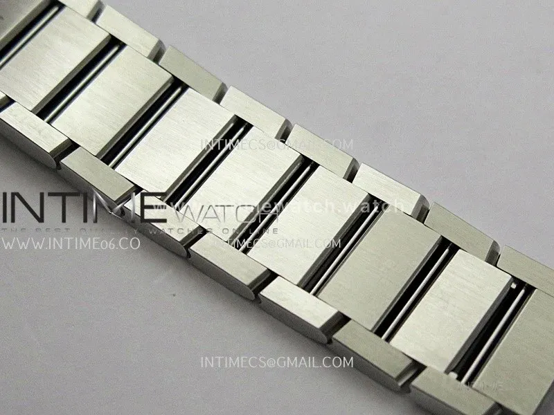 Tank Francaise Ladies 21.2mm SS 8848F 1:1 Best Edition Silver Dial on SS Bracelet Ronda Quartz V2