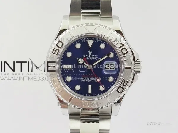 Yacht-Master 116622 904L SS GMF 1:1 Best Edition Blue Dial on 904L SS Bracelet A2836