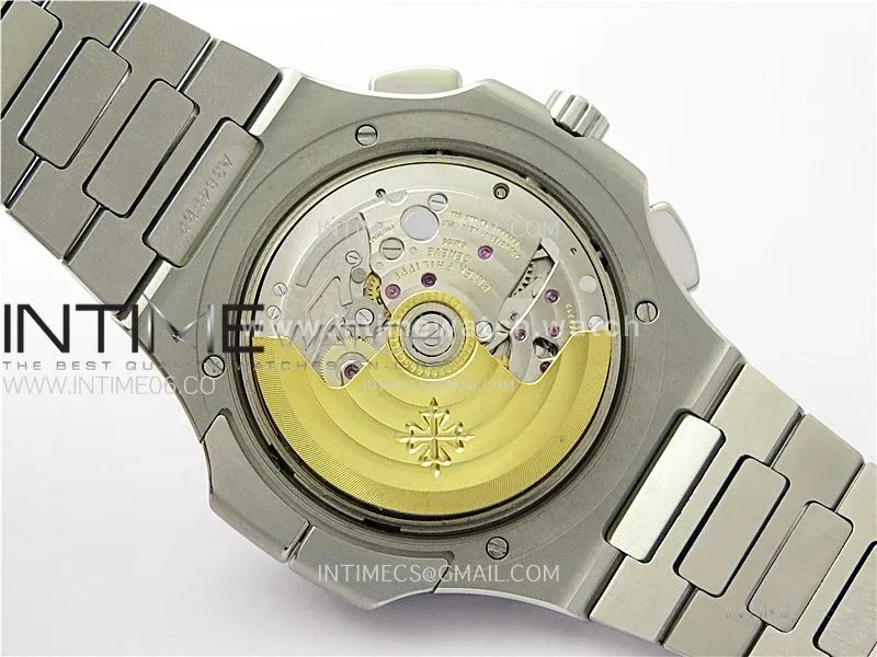 Nautilus 5990 SS SPPF 1:1 Best Edition Gray Dial on SS Bracelet Super Clone A28-520
