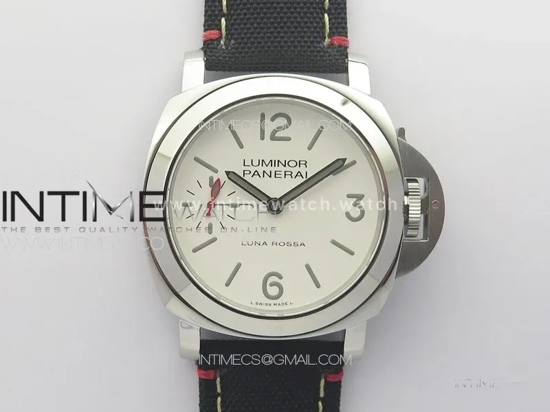 PAM1342 W HWF 1:1 Best Edition White Dial on Black Nylon Strap A6497