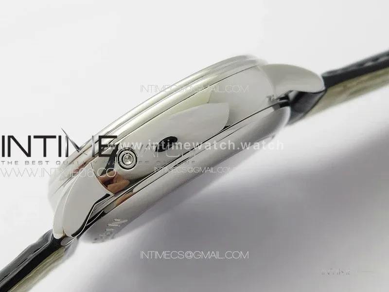 Villeret Tourbillon SS Real PR YSF Best Edition White Dial on Black Leather Strap
