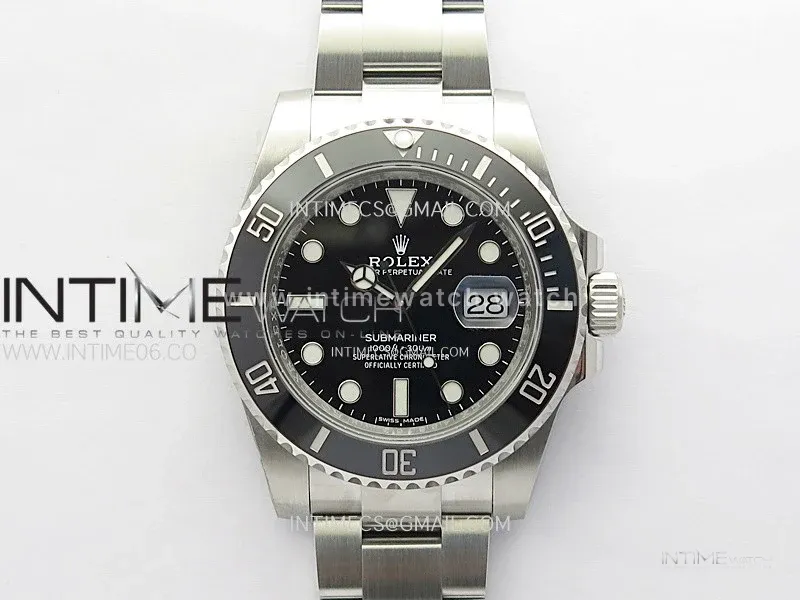Submariner 116610 LN Black Ceramic C+F 904L 1:1 Best Edition on SS Bracelet VR3135