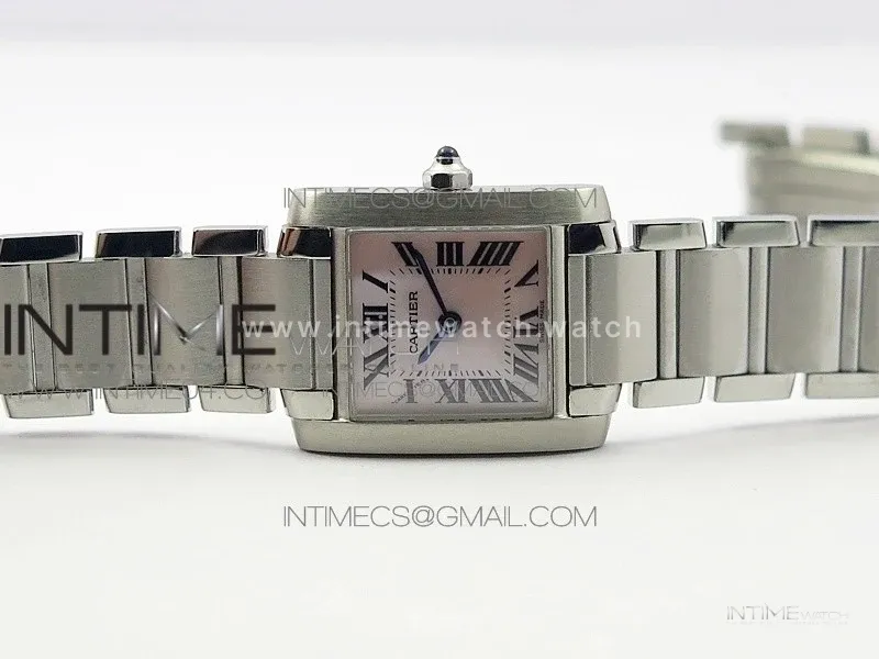 Tank Francaise Ladies 25mm SS 8848F 1:1 Best Edition White Dial on SS Bracelet Ronda Quartz