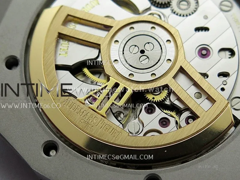 Royal Oak 41mm 15500 SS ZF Free Sprung V4 1:1 Best Edition Silver Textured Dial On SS Bracelet Super Clone A4302