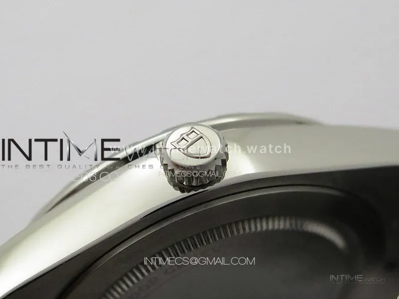 Prince Bay 41mm A7F 1:1 Best Edition Black Dial Roman Markers on SS Bracelet A2824