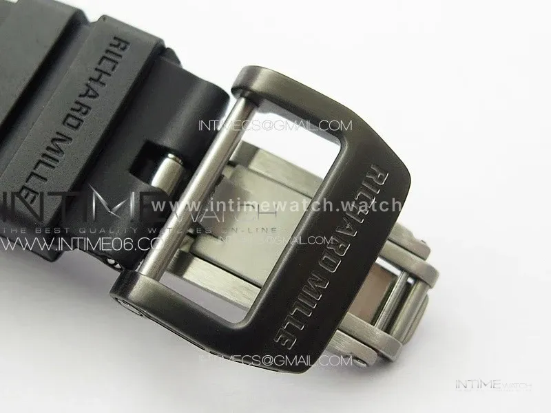 RM027-03 NTPT Real Tourbillon RMF Best Edition Skeleton Dial on Black Rubber Strap