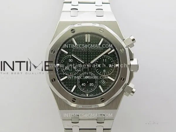 Royal Oak Chrono 26331ST SS IPF 1:1 Best Edition Green Dial on SS Bracelet A7750