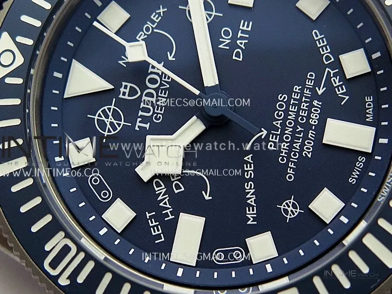 Pelagos FXD Blue Ceramic Bezel Ti B12 1:1 Best Edition Blue Designed Dial On Blue Nylon Strap